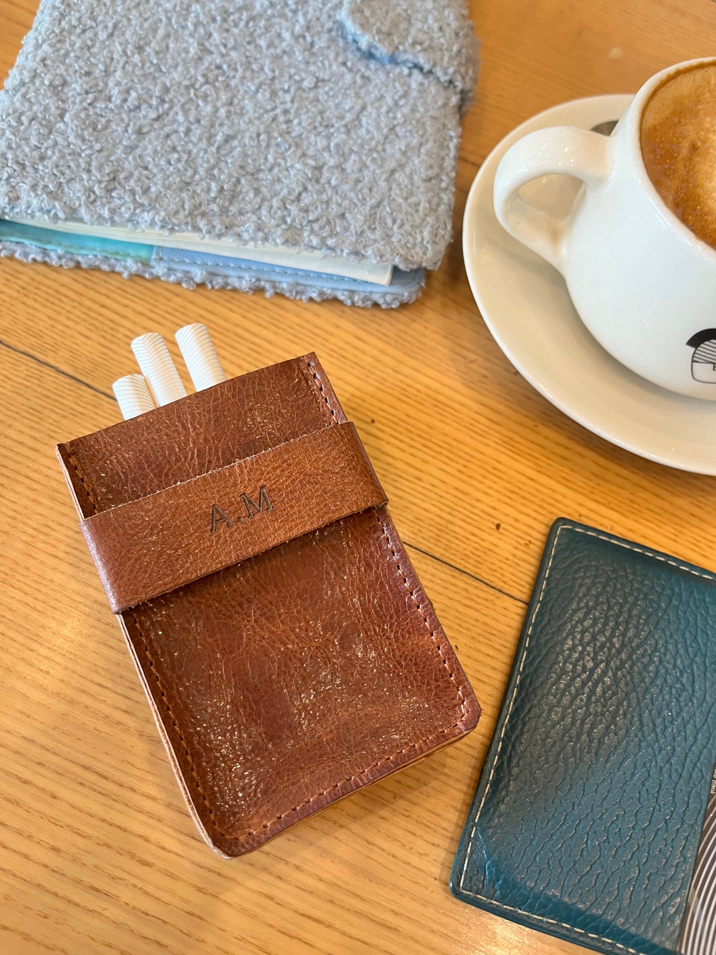 Poketto Customisable Leather Cigarette Case