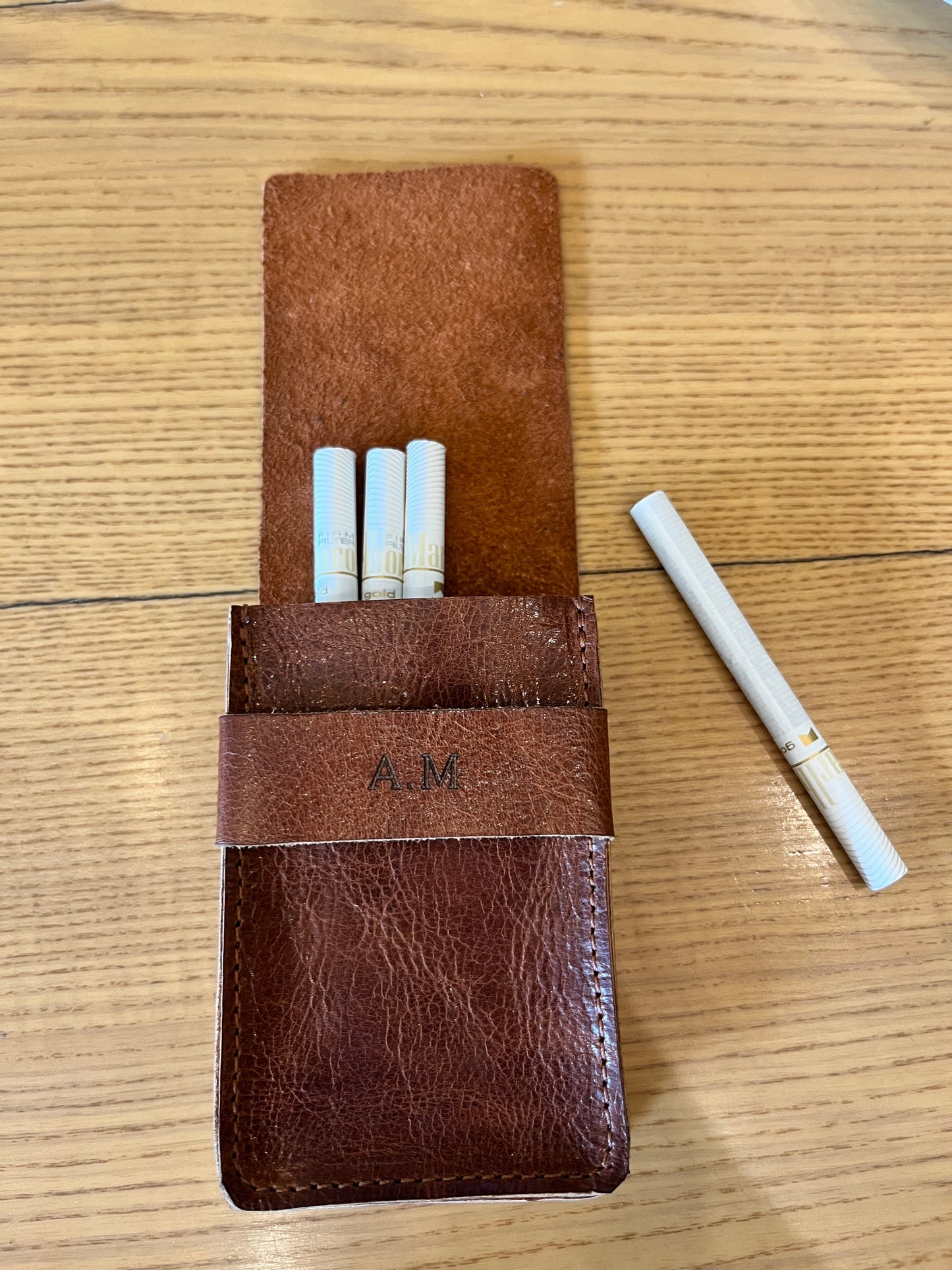 Poketto Customisable Leather Cigarette Case