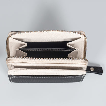 Jade Ladies Wallet- Black & White